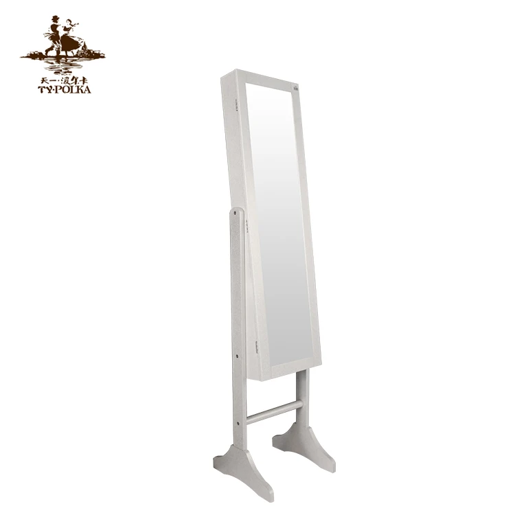 New design wholesale price floor standing full length mirror jewelry cabinet
