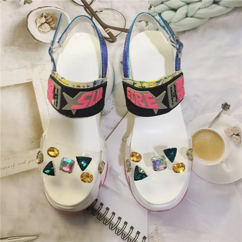 
2021 Fashion Platform Sandals Women Shoes Summer High Heels Ladies Casual Wedge 