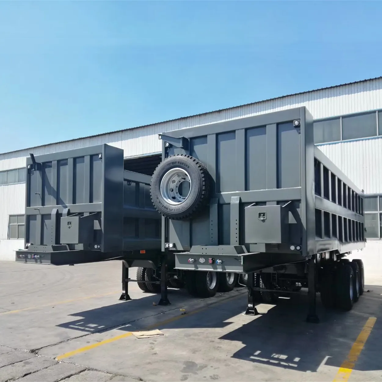 Construction Dump Trailer Roll Off Dump Trailer 7x14 Trailer for Sale Japan China in UK JAC Dump Truck