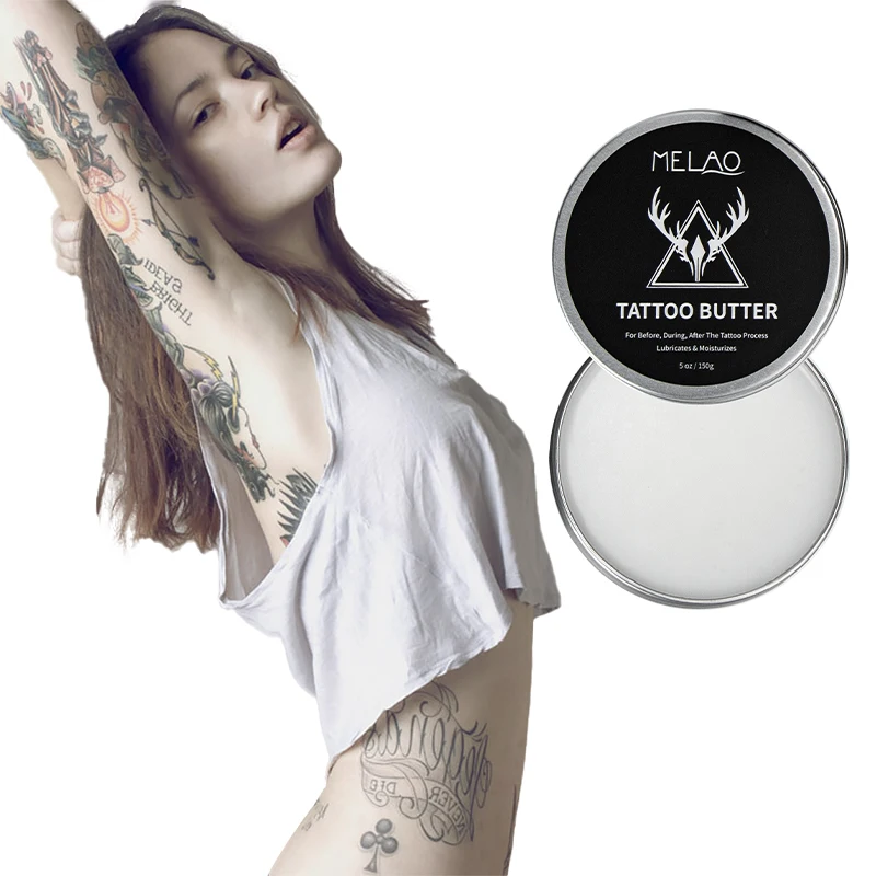 Wholesale Private Label  Organic Vegan Tattoo Aftercare Tattoo Butter  for Tattoo Process cream 150g hot selling
