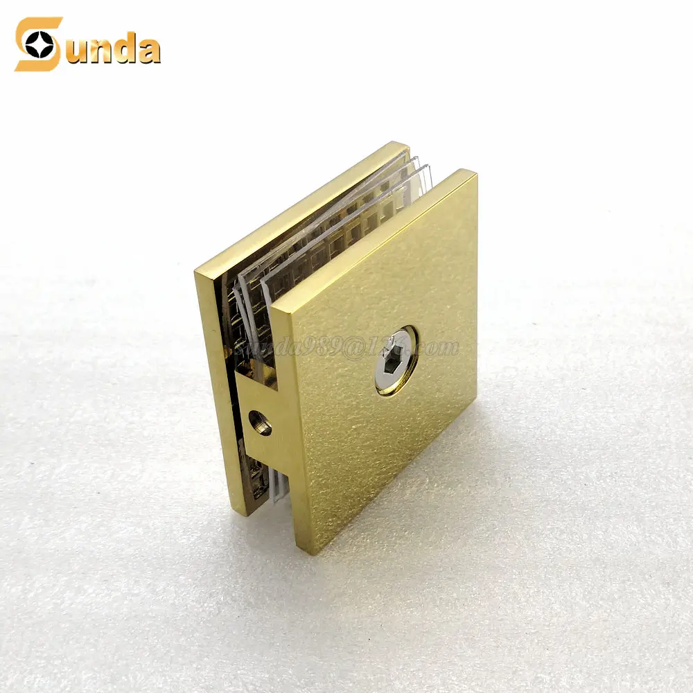 Straight Edge Wall Mounted Glass Holding Clamp for Glass Shower Door