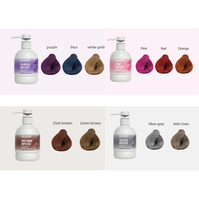 Beaver Wholesale Salon Professional  Color Repairing Silver Infuse Color Shine Shampoo and Conditioner 200ml