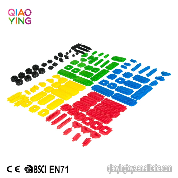 
Hotsale Bristle Building Blocks Fine Motor Skills Toys 108 Pieces In Small Stackable Container 