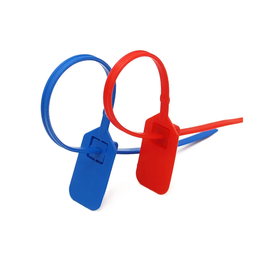 plastic sealing label Luggage tag Seal Disposable plastic shoes Safety sealing cable tie