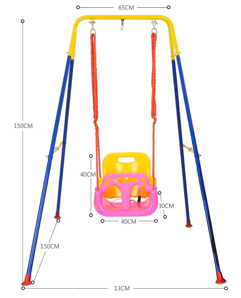 China Manufacturer Supply Multi Site Indoor and Outdoor Imported High Back Toys Baby Hanging Seat Plastic Kids Swing Set