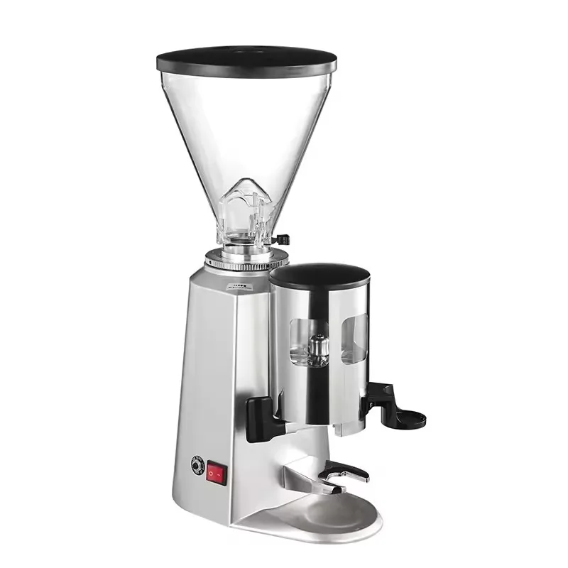 Automatic Household Espresso Coffee Grinder Mill Stainless Steel Electric Flat Burr Bean Grinder Machine Cafe Factory Issue