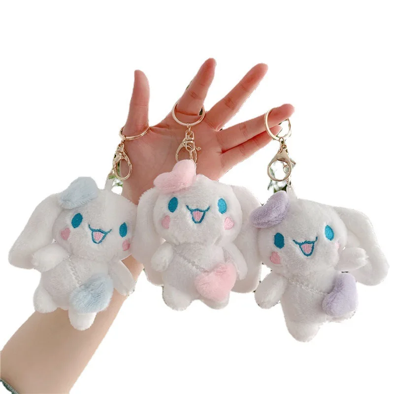 Cute cartoon phone plush key chain Cotton car bag Pendant Plush Toy Dolls Key Chain Lovely Promotional Gifts keyring keychain