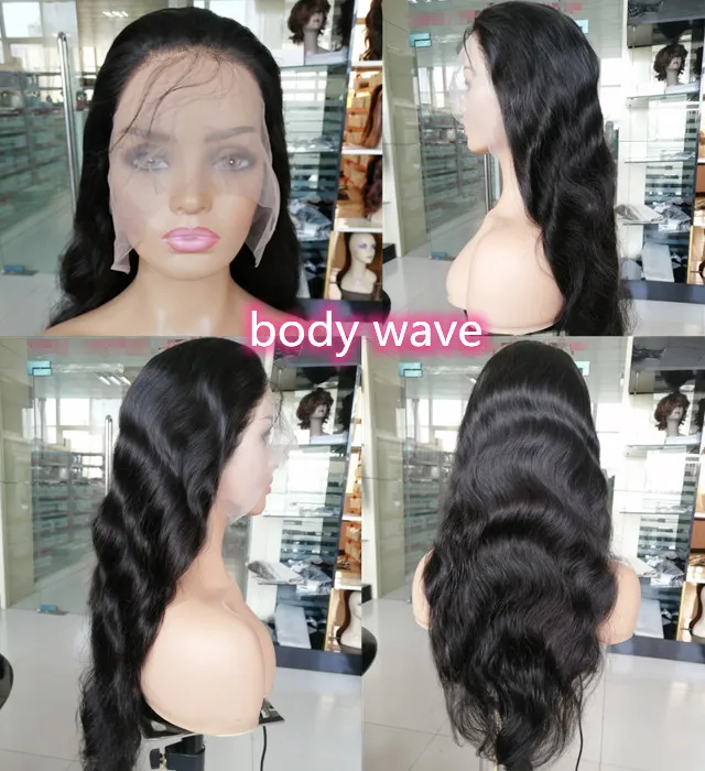 Wholesale hot sale new style transparent lace front wig virgin cuticle aligned Brazilian human hair lace frontal wig