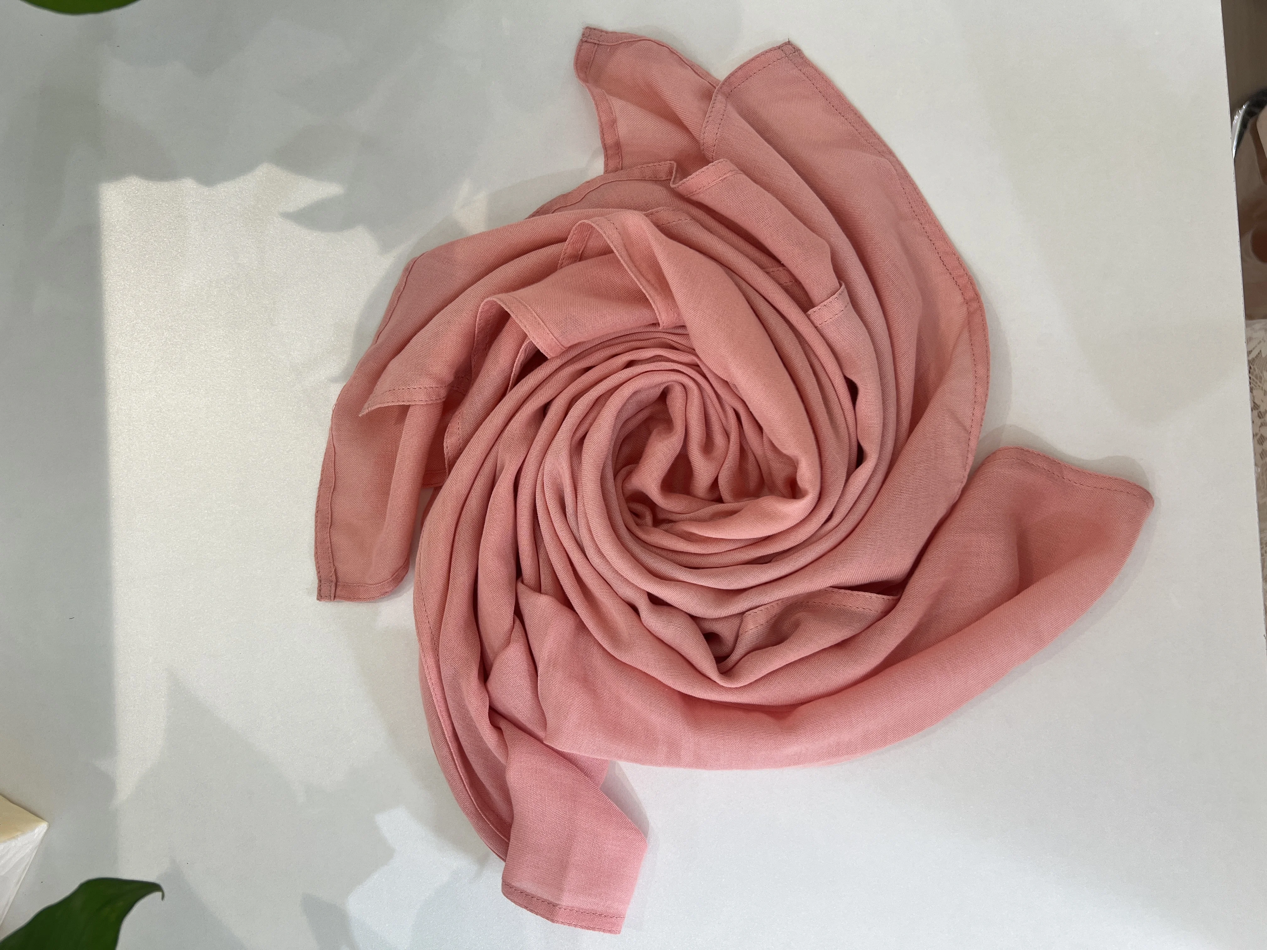 Custom Blend Viscose Shawl Double Stitch Viscose Cotton Modal Scarf Lightweight And Breathable Viscose