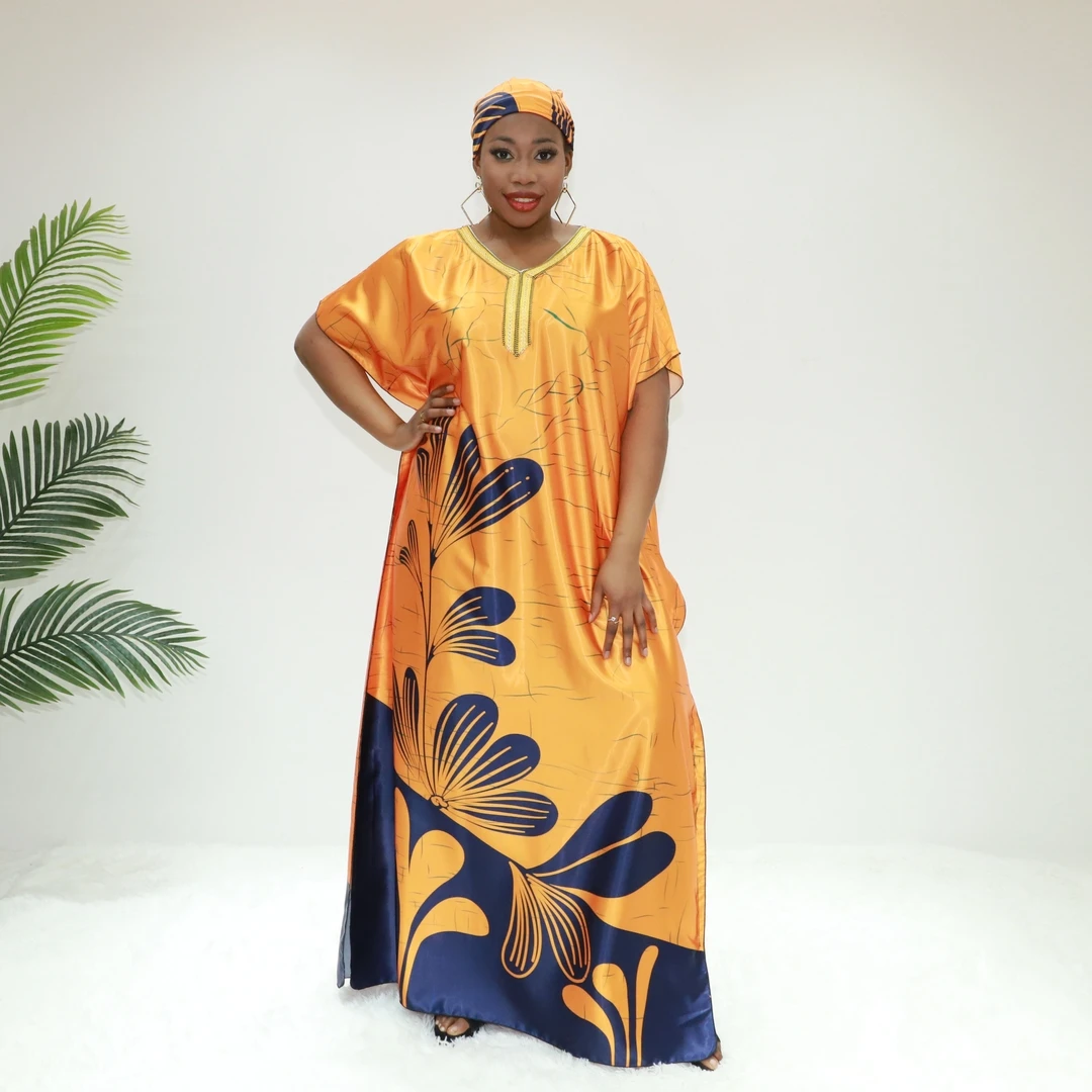 Africa clothing stone work for abaya  SD141-1F Congo abaya Satin Dera