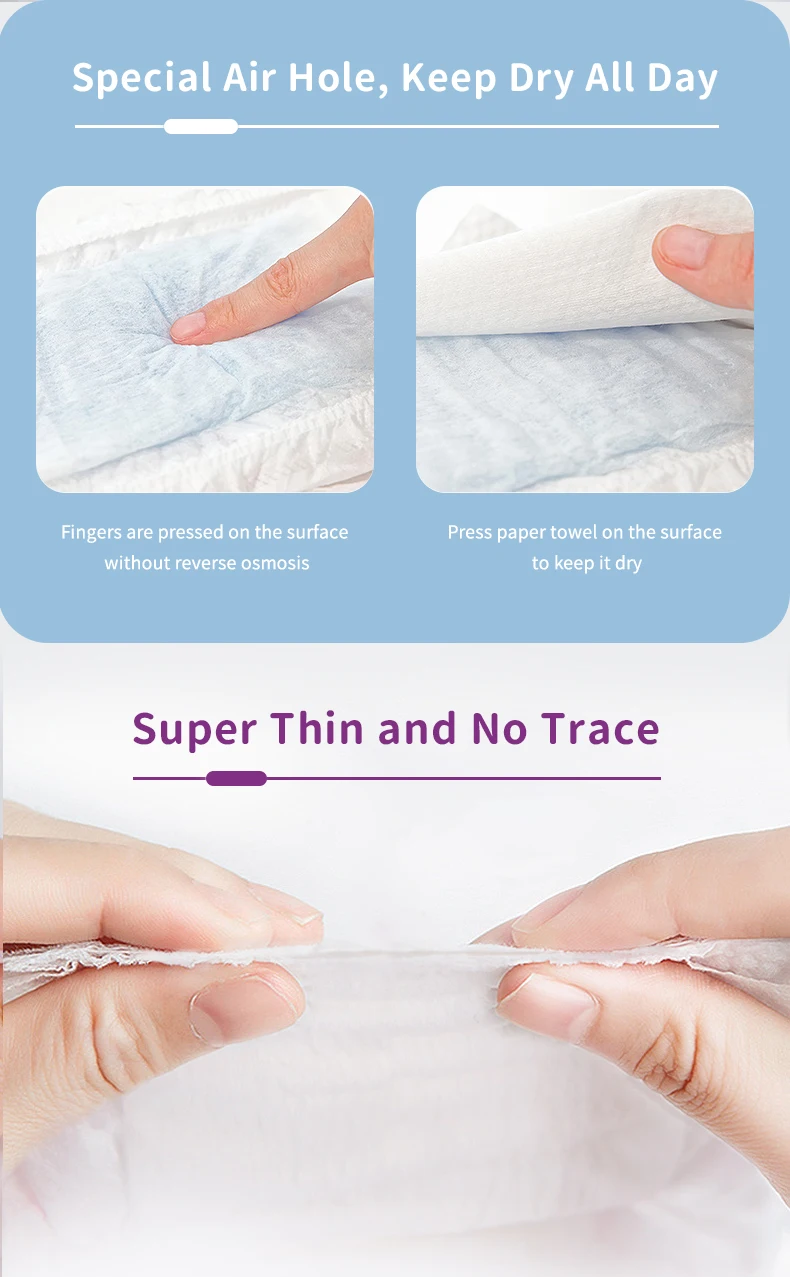 Oflye Disposable Low Price Lady Sanitary Napkin Night Period Pants Super Sleep Pants Type Sanitary Napkin