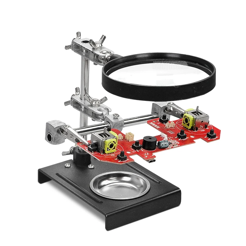Bench magnifier For circuit board maintenance With fixing clip Mobile phone graphics card motherboard welding workbench