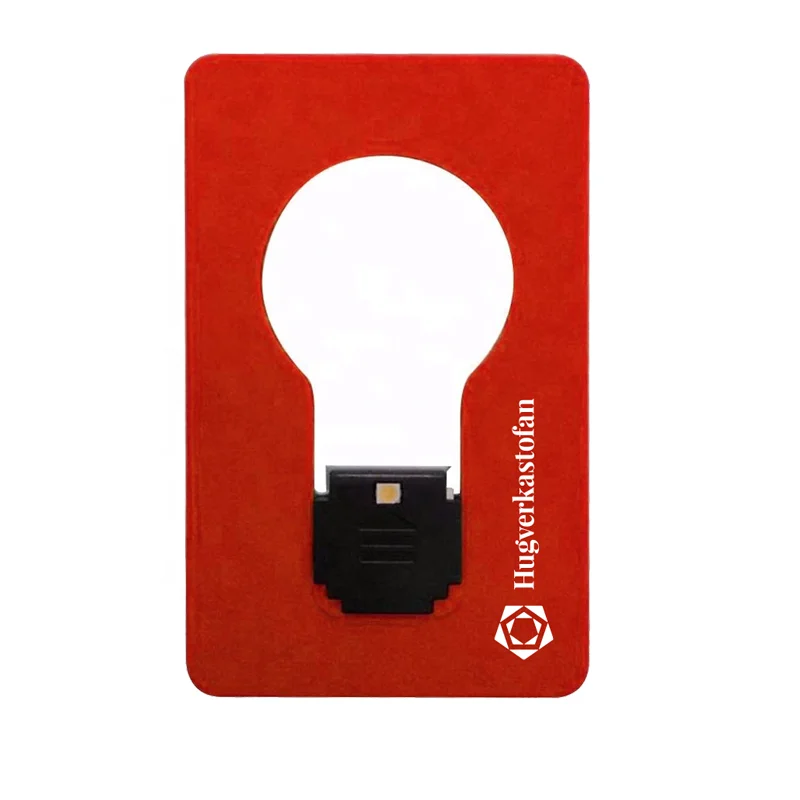 Cheap Custom Logo Printing Portable Mini Pocket Led Card Light Mini Bulb Lamp