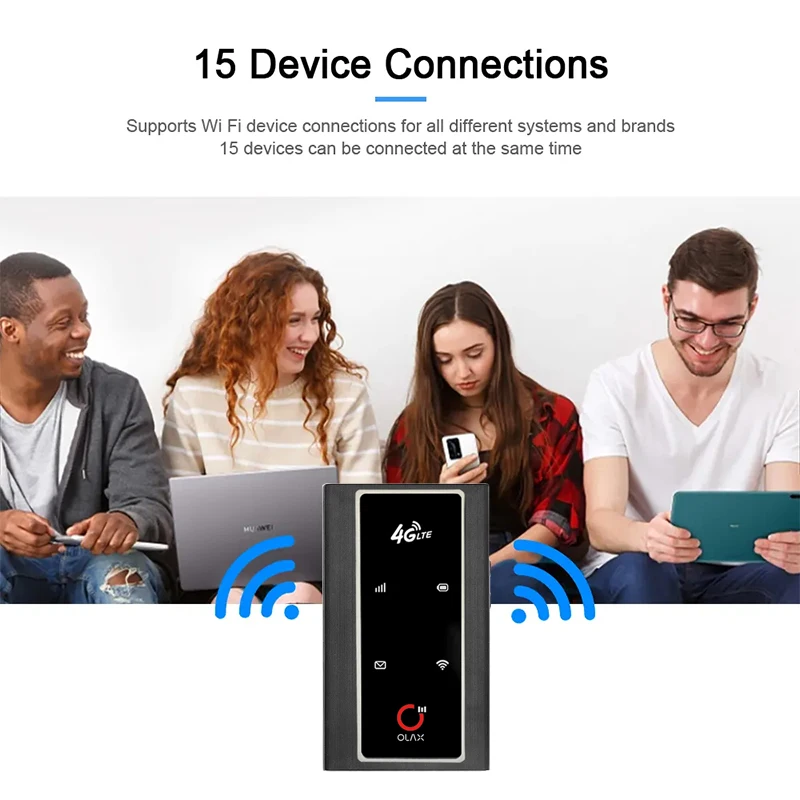 OLAX MF981 High Speed 4g Lte Cat4 Modem Wireless Hotspot 4G Mobile  Pocket Wifi Router With Sim Card TS9 anteena