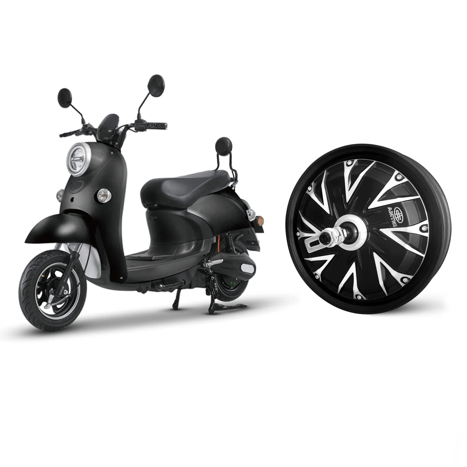 10 Inch 500W 60V Powerful Dc Brushless Electric Wheel Hub Motor