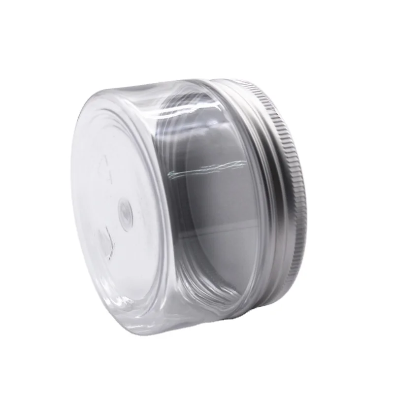 Empty 100 120 150 200 250 300 500 ml cosmetic Cream plastic PET wide mouth jar 4 oz 8 oz plastic pots for facial care/body oil