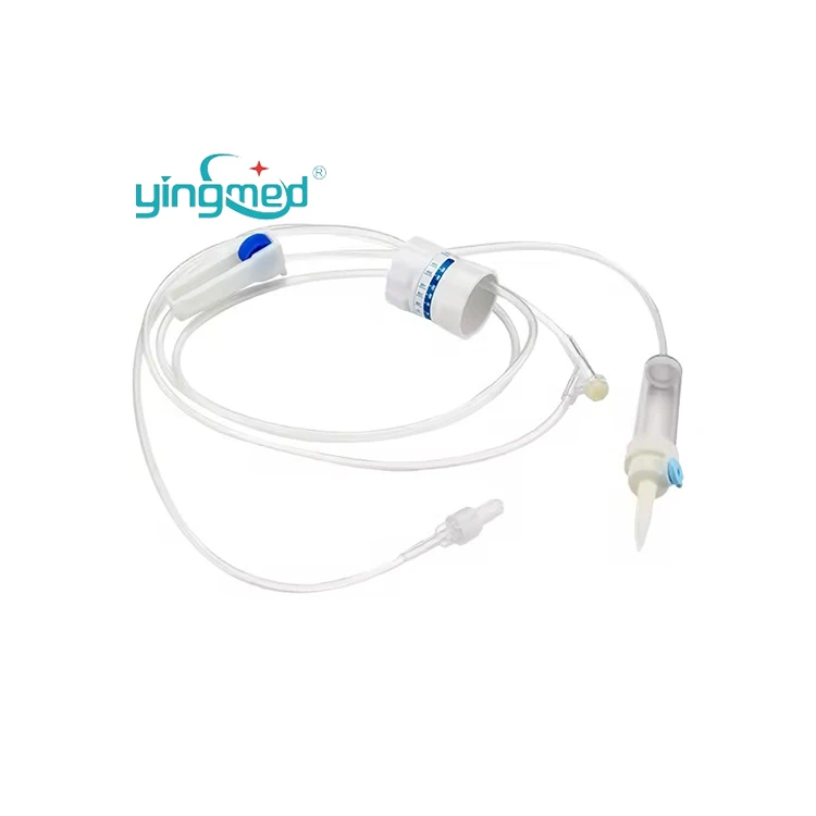CE/ISO Disposable Medical IV Infusion Set with Flow Regulator IV Extension Set
