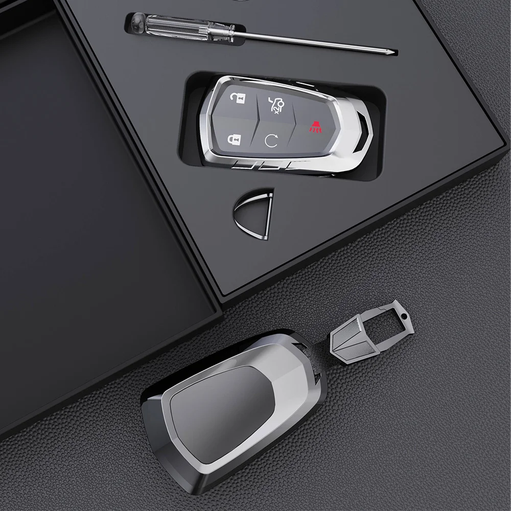 Zinc Alloy car Key case Key Cover,Fit for Cadillac ATS-L XTS XT5 CTS CT6 ATS 28T SRX Escalade 2015