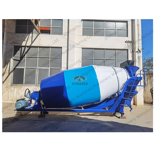 6 cubic meters concrete mixing drum cement mixing tank with electric control box