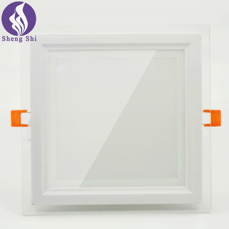 High quality good price High CRI 7W 15W 25W 36W Square aluminum white SMD Hotel Shop ceiling lamp glass panel led downlight