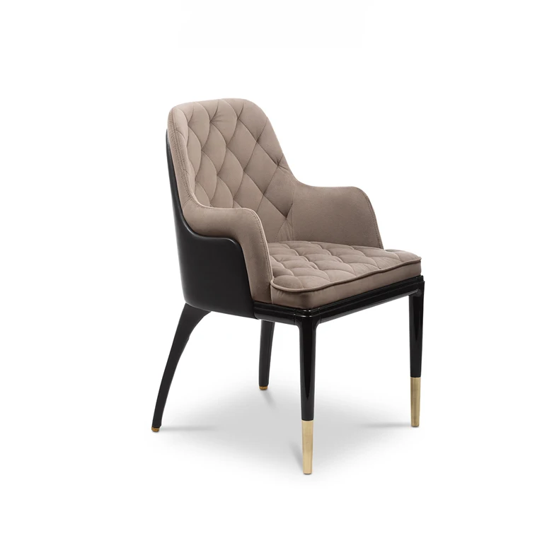 modern design dining room chair velvet fabric cover hotel furniture luxury dining chair set of 6