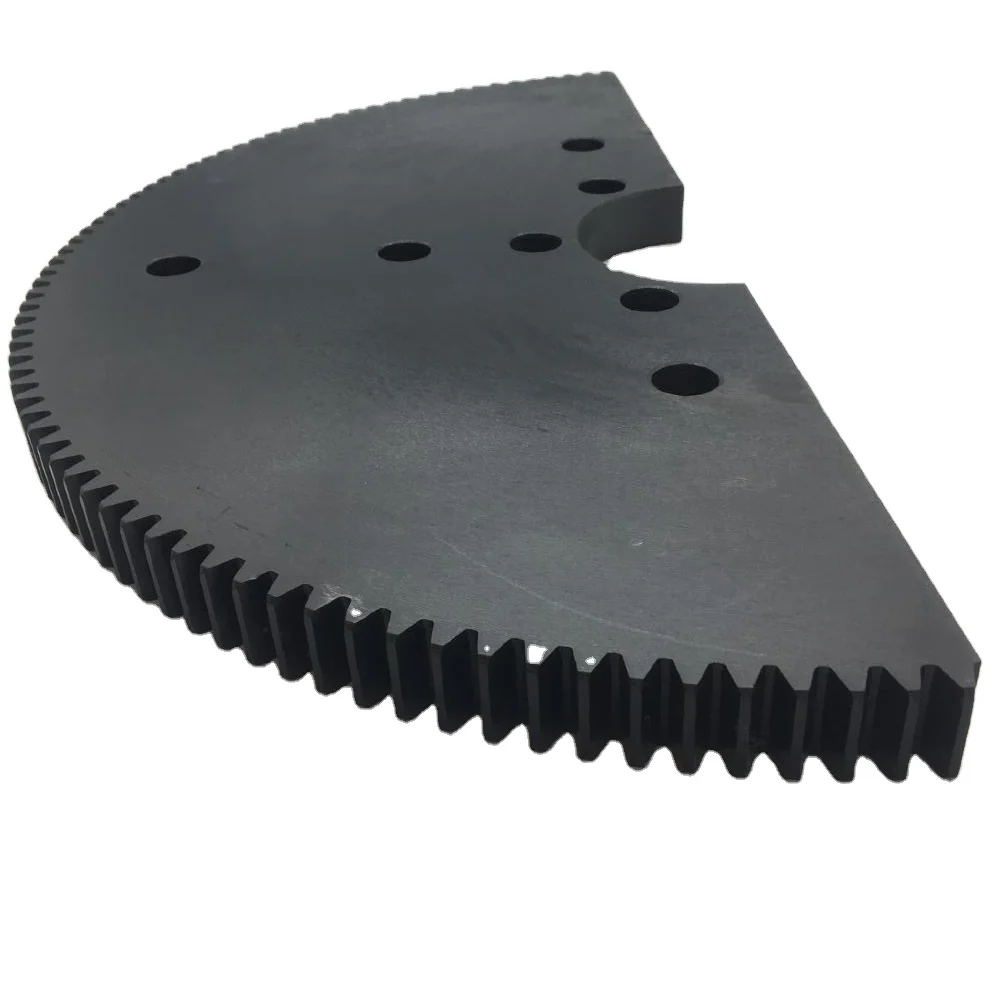 
Custom Sector gear/large spur gear/Black teeth stiffened 