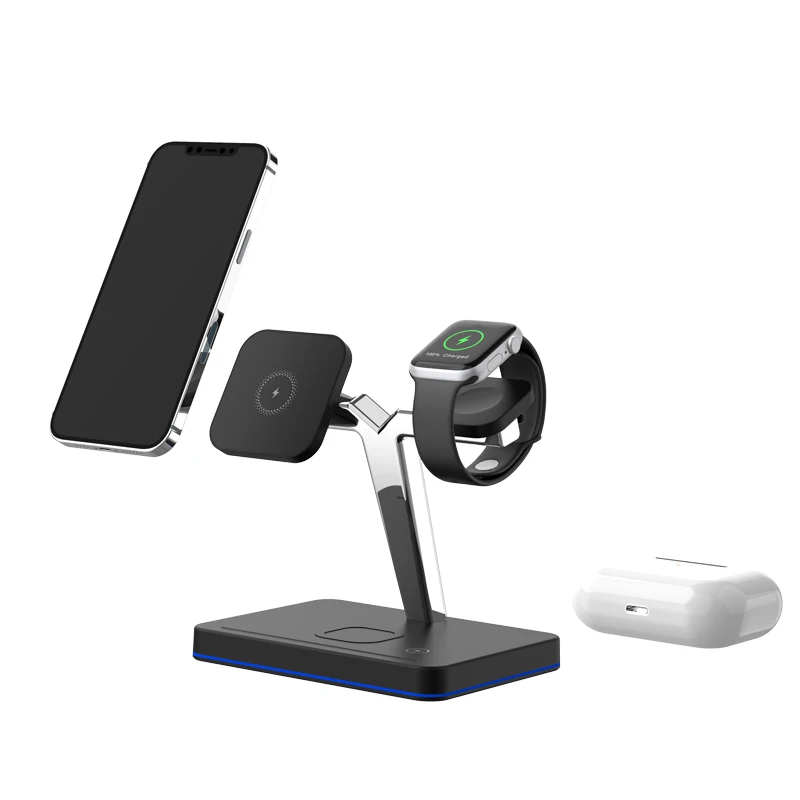 15W Fast Charging Station 3in1 Magnetic Safer Wireless Charger For iPhone 12 Pro Max Chargers for Apple Watch