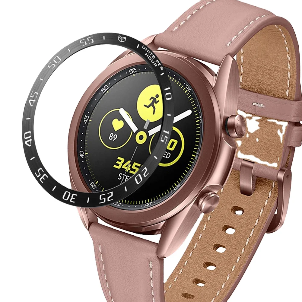  Steel Bezel Ring Metal Cover Anti Scratch Stainless Protective Case for Galaxy Watch 3