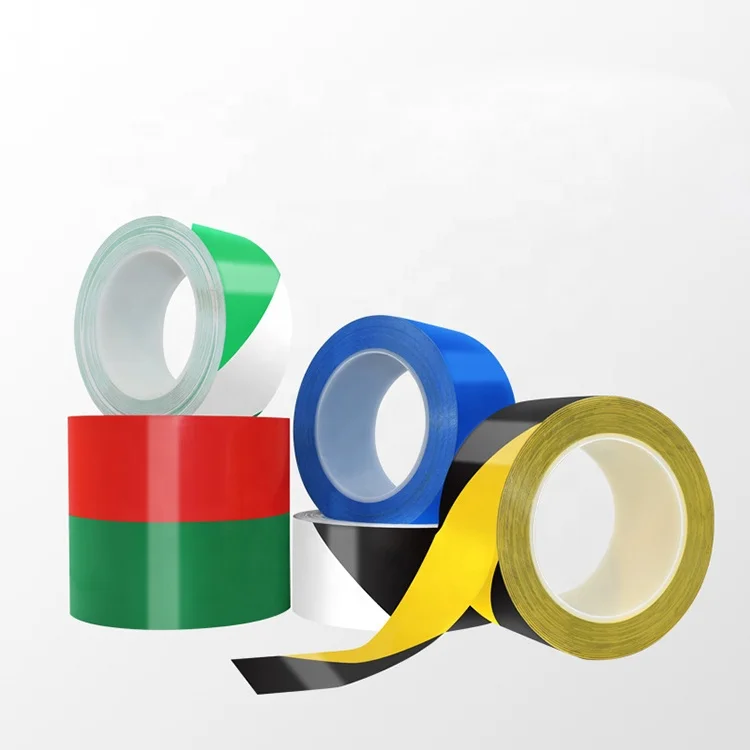 Crossing Warning Signs on the Ground Waterproof Wear-resistant Zebra Line Black Yellow Marking Tape