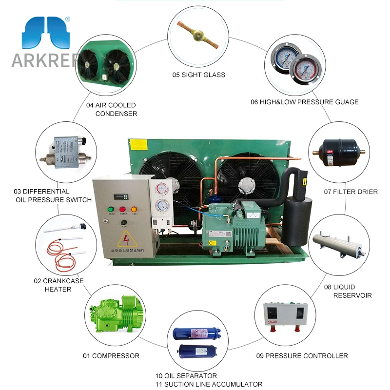air cooled condensing unit price cold room condensing unit for cold storage