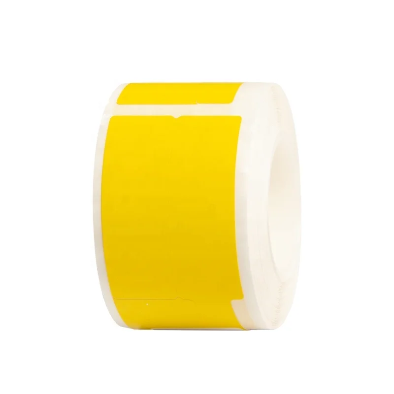 Colorful Self Adhesive Rectangular Thermal Cable Labeling Thermal Label Paper Roll For Suitable Cable