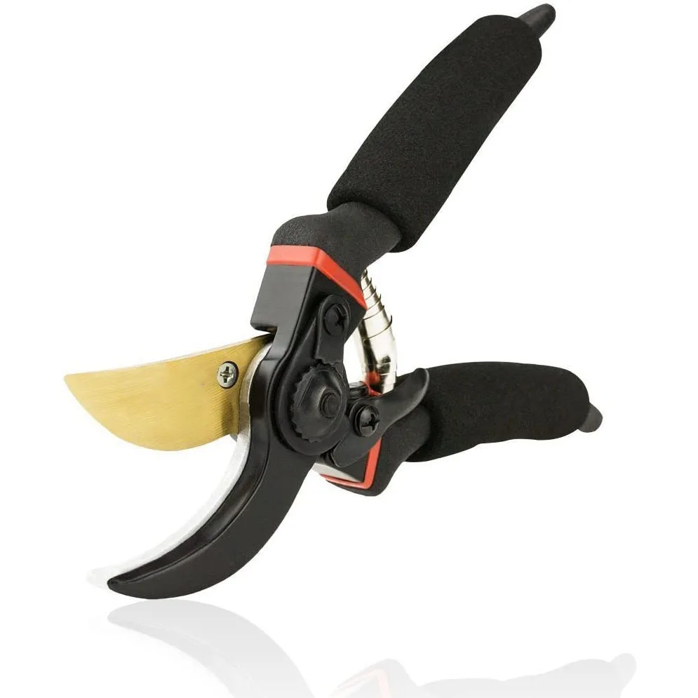 Industrial Stainless Steel Long Straight Curved Hand Pruning Shears Garden Scissors Home Garden Yard Pruning Grape Clippers