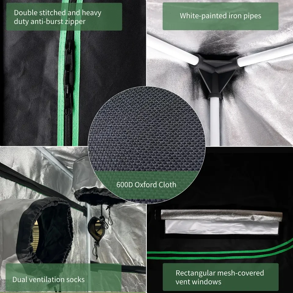 0.6*0.6*1.4 3*3*2m  grow tents plant tents greenhouse flower room hydroponic full-size personalization grow led light 600w 1000w