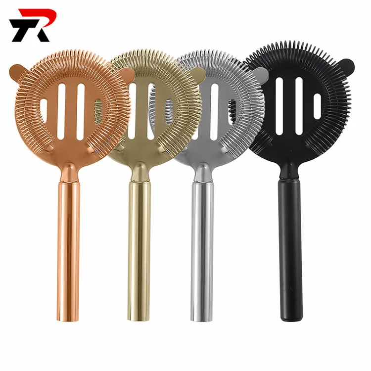 Food Grade Stainless Steel Bar Strainer Mesh Bar Strainer Custom Fine Strainer Bar Tool Set