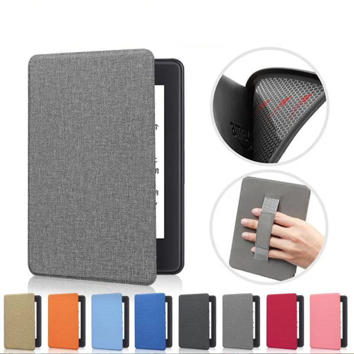 for new Kindle 11th Generation 2022 PaperWhite Slim PU Leather Cover Case with Hand Strap