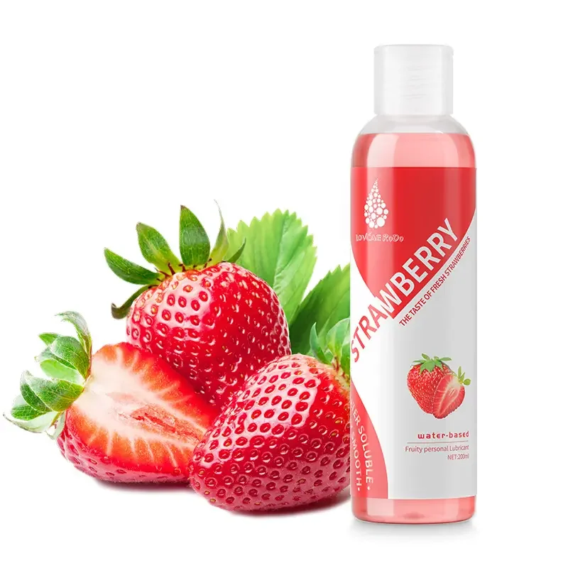 Non-greasy 200ml Fruit Flavors Private Thick Sex Lubricant Water Based PH Balance Personal Lubricant For Men And Women Couples