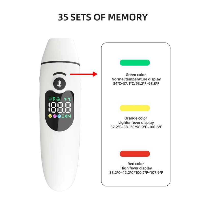 Electronic Non Contact Probe Cover Medical Baby Digital Thermometer Infrared Forehead Ear Thermometer
