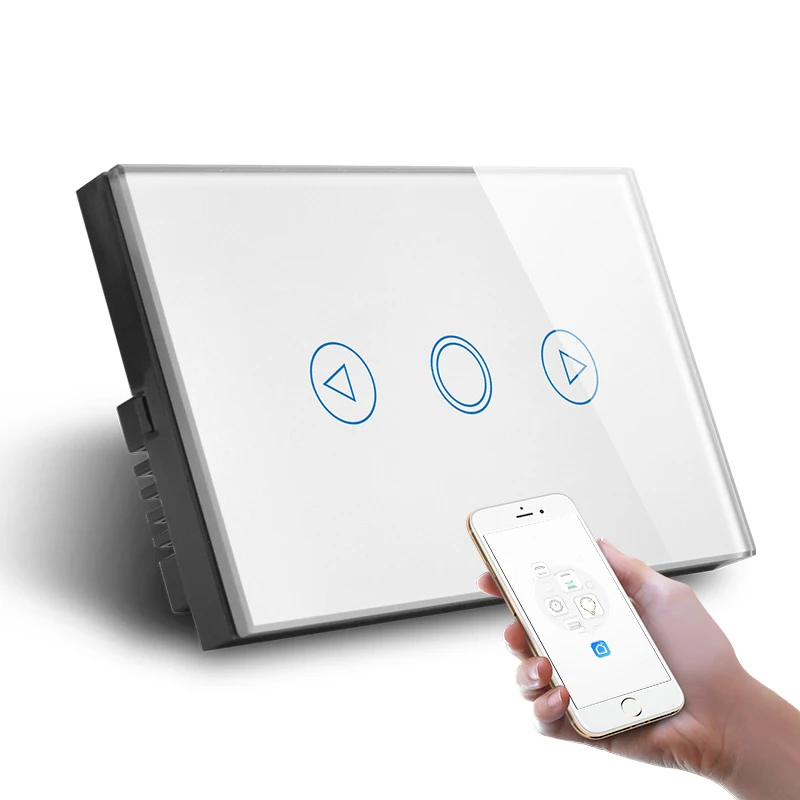 SAA Approval US AU Type Glass Panel Zigbee Switch 2 Gang 1 Way /2 Way/3 Way Smart Switch compatible with Alexa Google Home