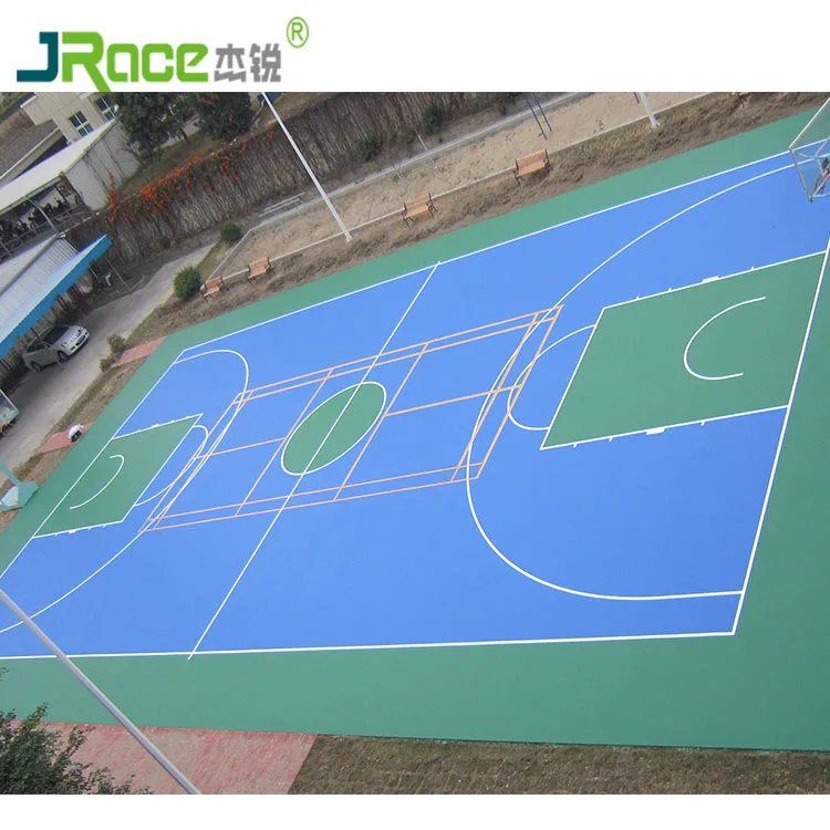 Various Thickness Available Silicone PU Sports Floors Plastic Floor Covering For School Playground
