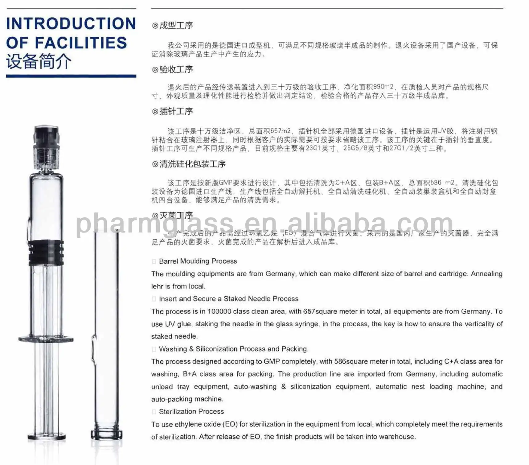 1ml 2.25ml 3ml prefilled syringe