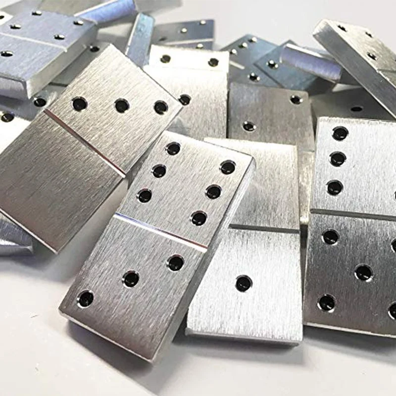 Оптовая продажа алюминиевая коробка логотип поезд Античная домино игры домино набор