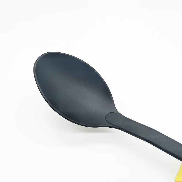 HOT SALE DURABLE HEAT RESISTANT  NONSTICK 6 PCS  NYLON KITCHEN UTENSIL  COOKING TOOLS SET WITH PLASTIC RACK  FOR KITCHEN