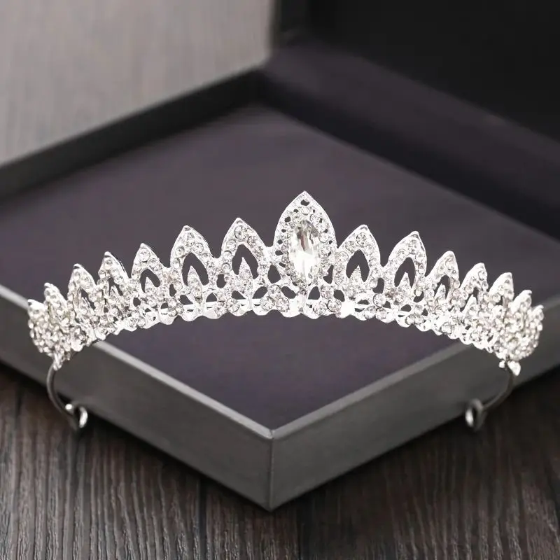 Women rhinestone bridal crown wedding birthday crystal hair accessory princess tiaras