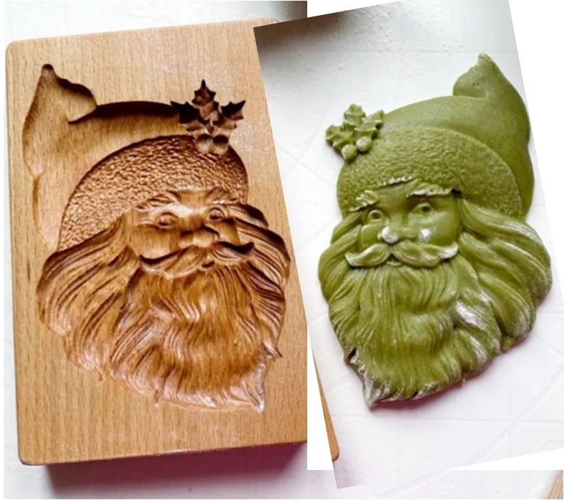 Wholesale Wooden Hand Made Cookie Mold Embossing Cookie Stamp Mold Wood Biscuit Cutter Mold For Baking