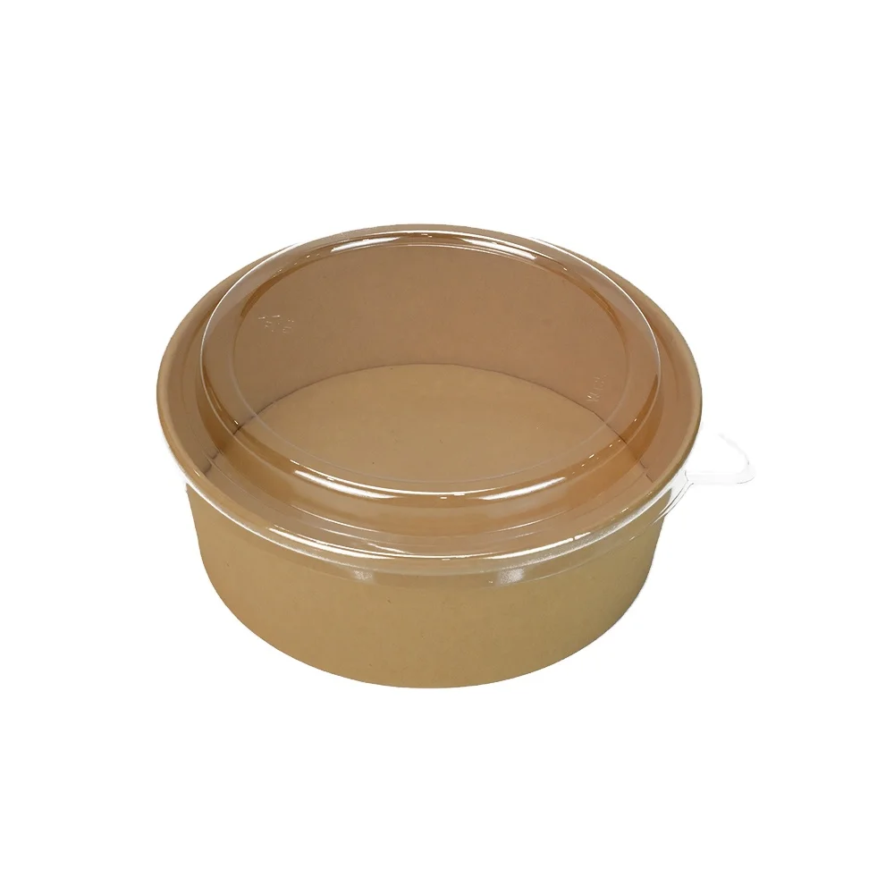 Christmas Take Away Food Container Kraft Paper Cup Bowl China Factory Price Disposable Custom Logo Printed Customized Color