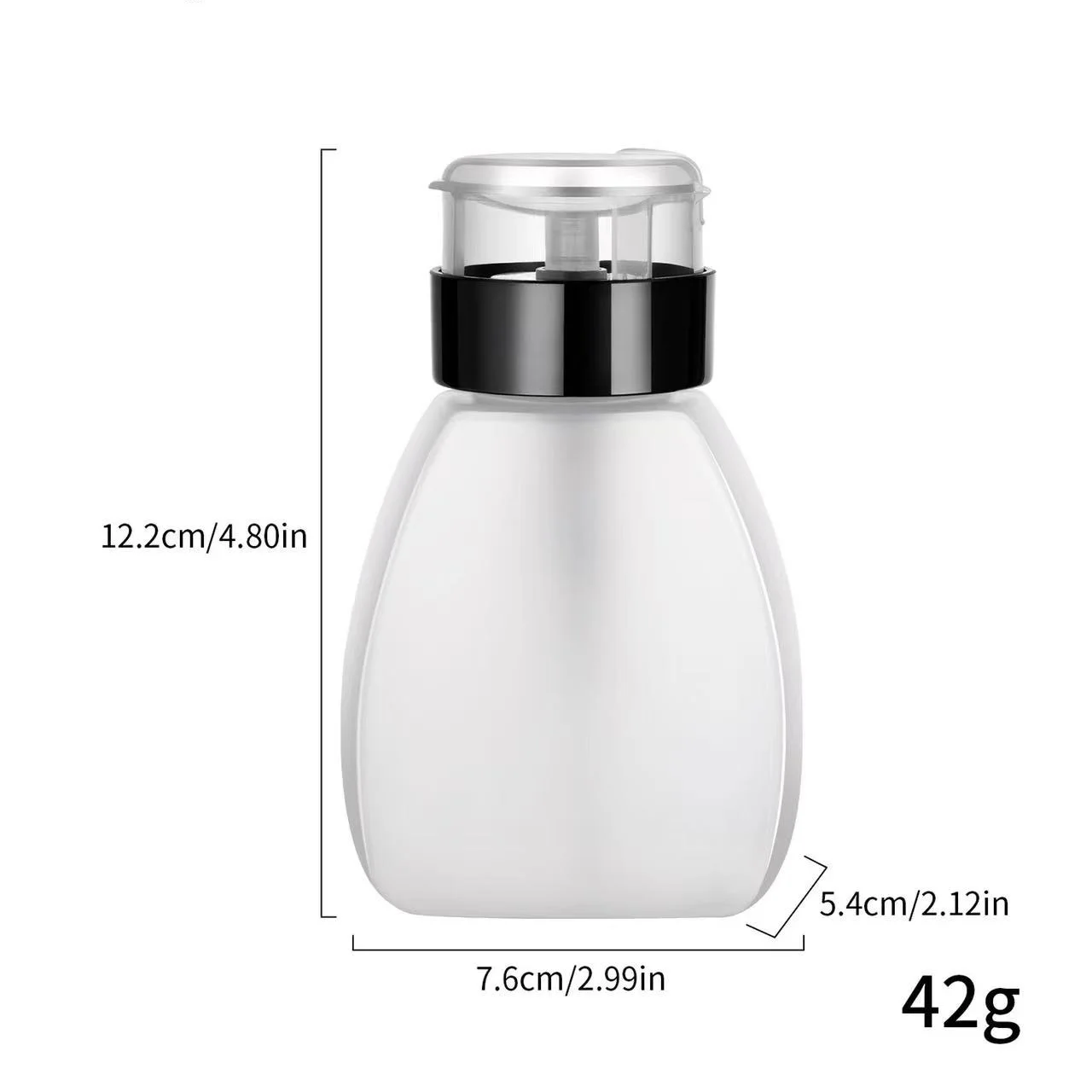 60/150/180/250ml Nail Refillable Bottles Empty Press Pump Dispenser Nail Art Polish Remover Cleaner Makeup Bottle Manicure Tool