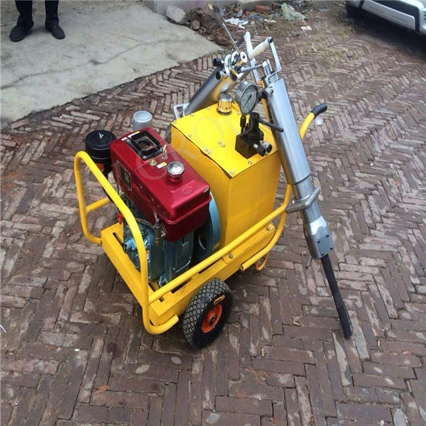 50mm borehole Rock Splitter Equipment diesel engine electric motor Stone Quarry splitting wedges splitter machine