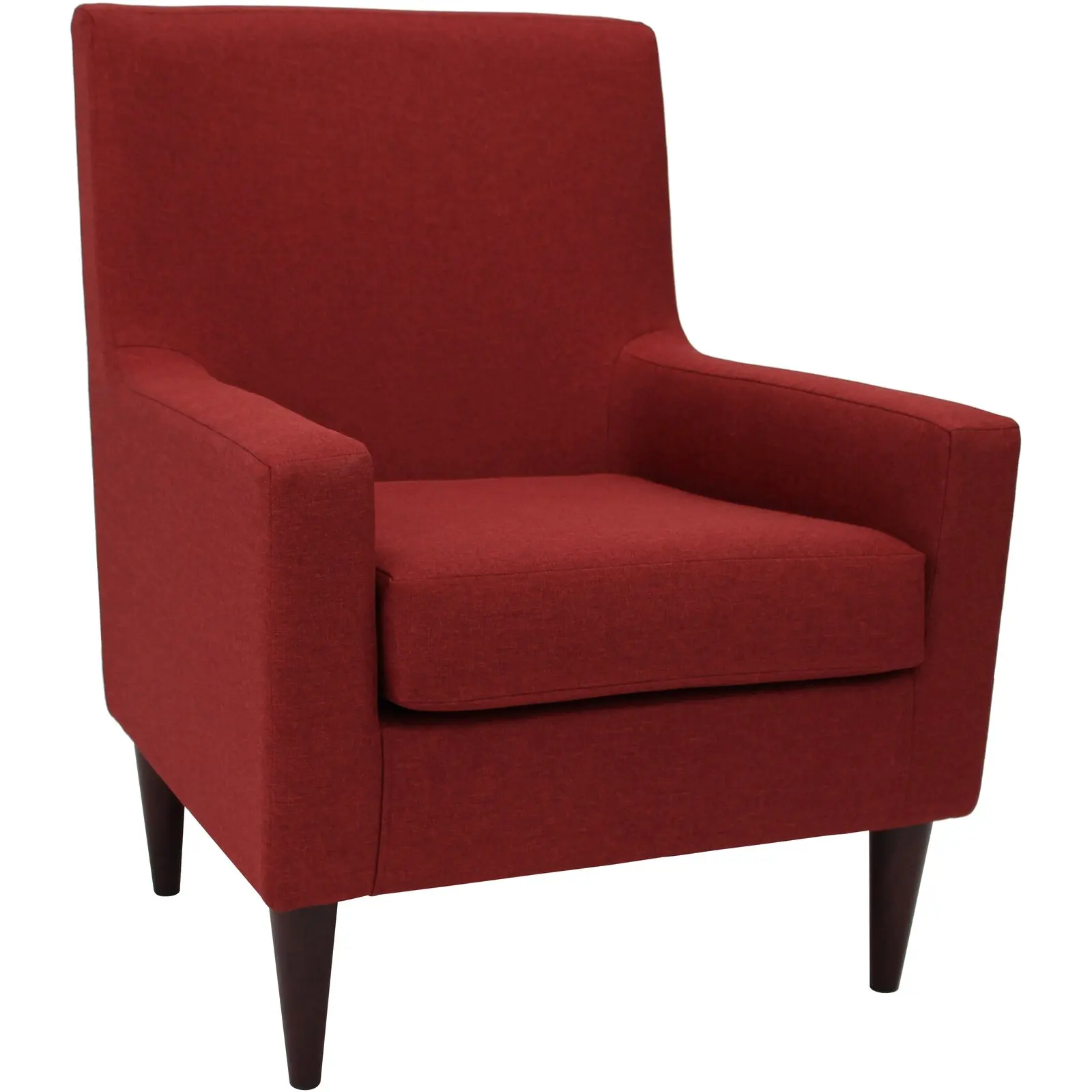 Modern Living Room Leisure Chair Furniture red Velvet Upholstery Leisure Accent Sofa Chair With Gold Legs