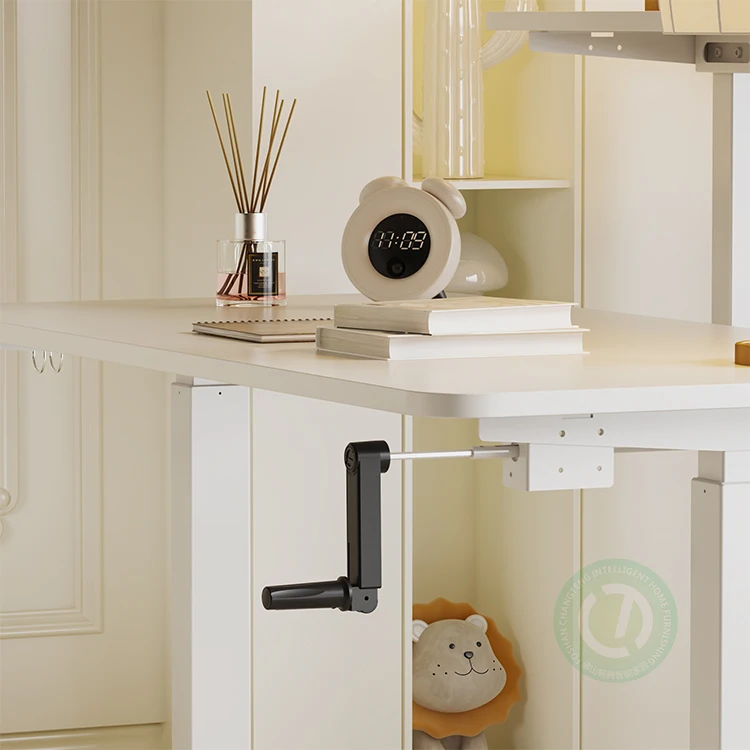 Ergonomic Metal Study Living Room Assemble Working Stations Wood Table Sit To Stand Computer Adjustable Height Office Desks