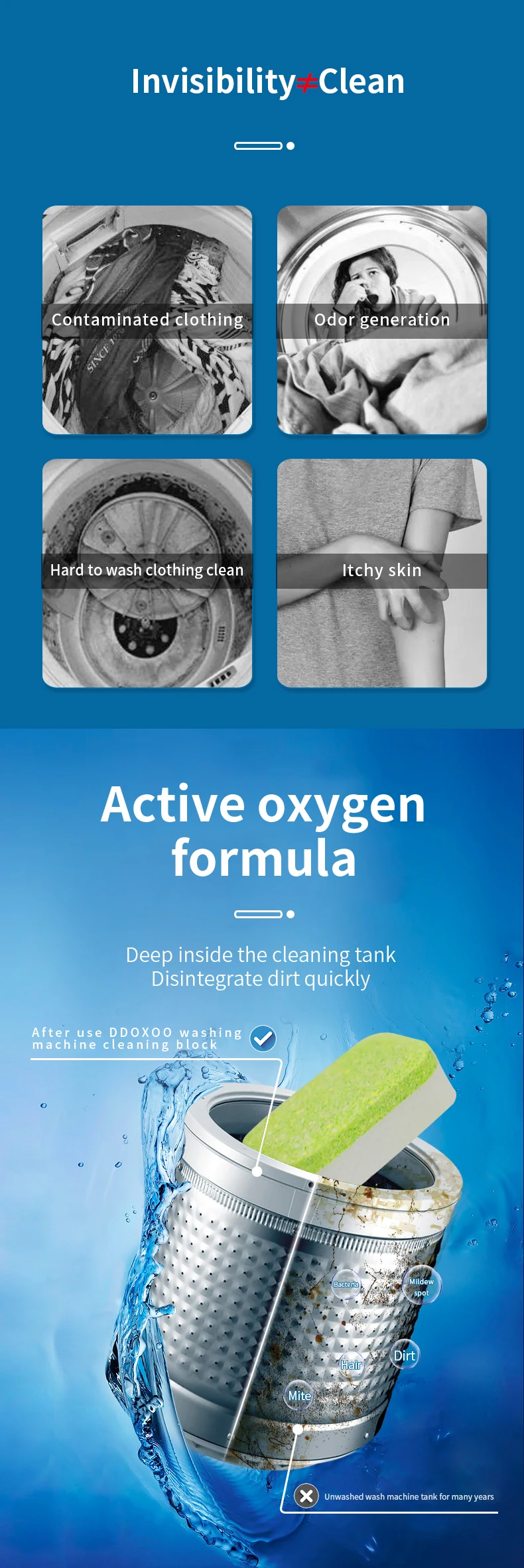 2023 Good quality factory directly detergent powder washing machine cleaning tablets